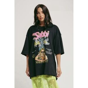 NWT Sabbi AU Life Is Short Make Sweet Mermaid Tee Shirt XS X-Small Oversized